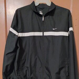Nike CLASSIC Track Jacket Men's XL MESH Lined Zip-Up 404501-010 BlK WINDBREAKER